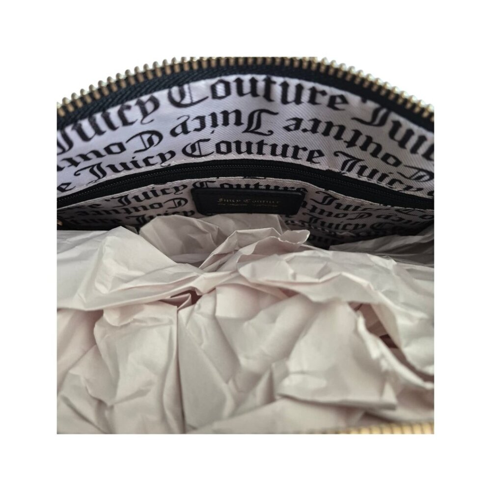 Juicy Couture NWT Black Gold Monogram Duffle Bag Weekender Travel Bag - Picture 7 of 9